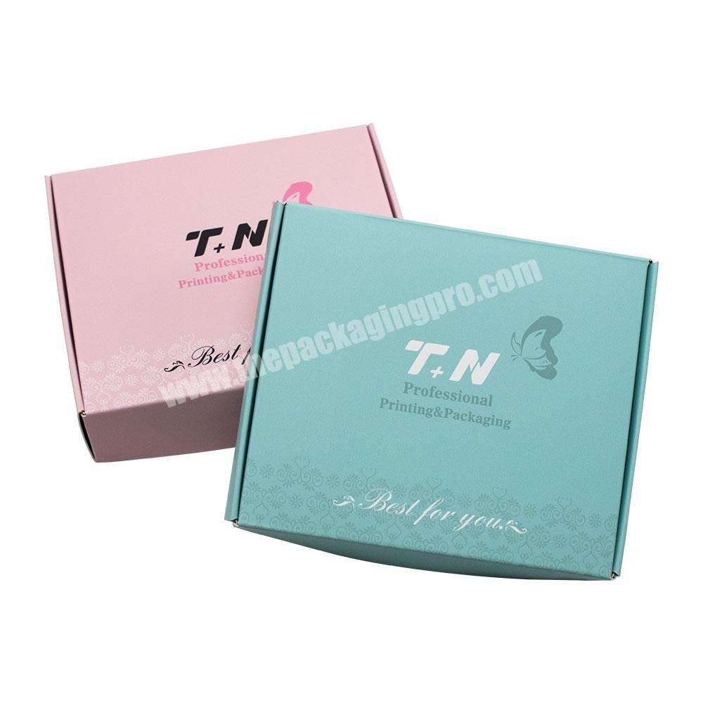 Custom Printed Clothing Packaging Inside Pattern Shipping Boxes with Logo