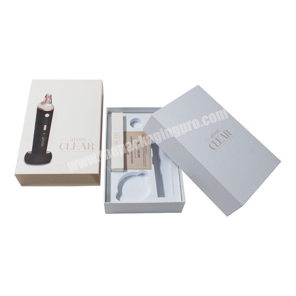 Custom Printing EVA Foam Insert Beauty Tool Packaging Luxury Rigid Paper Makeup Cosmetic Box With Sleeve