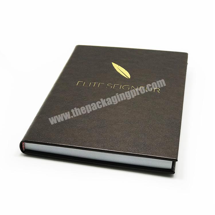 Custom Printing Hardcover Gold Journal Notebook With Foil Stamping factory