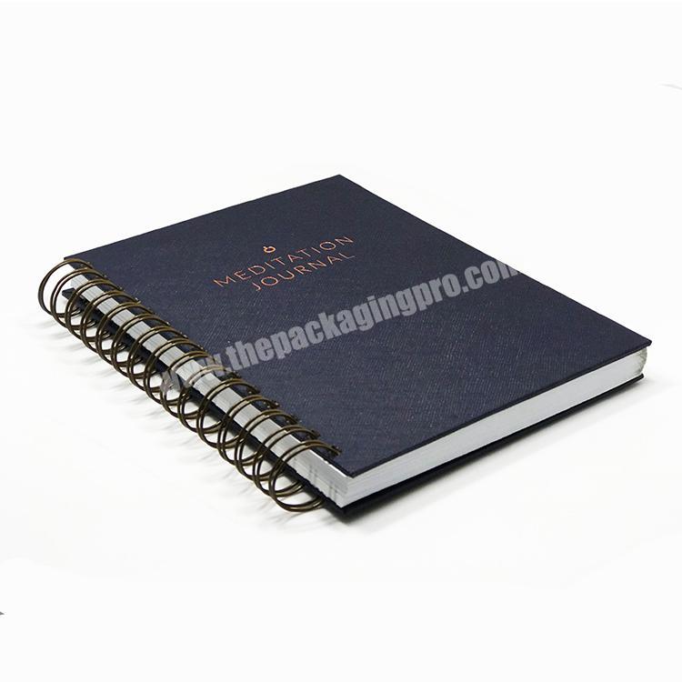 Custom Printing Logo Size Notebook Spiral Planner Custom Pages Design Monthly Printing