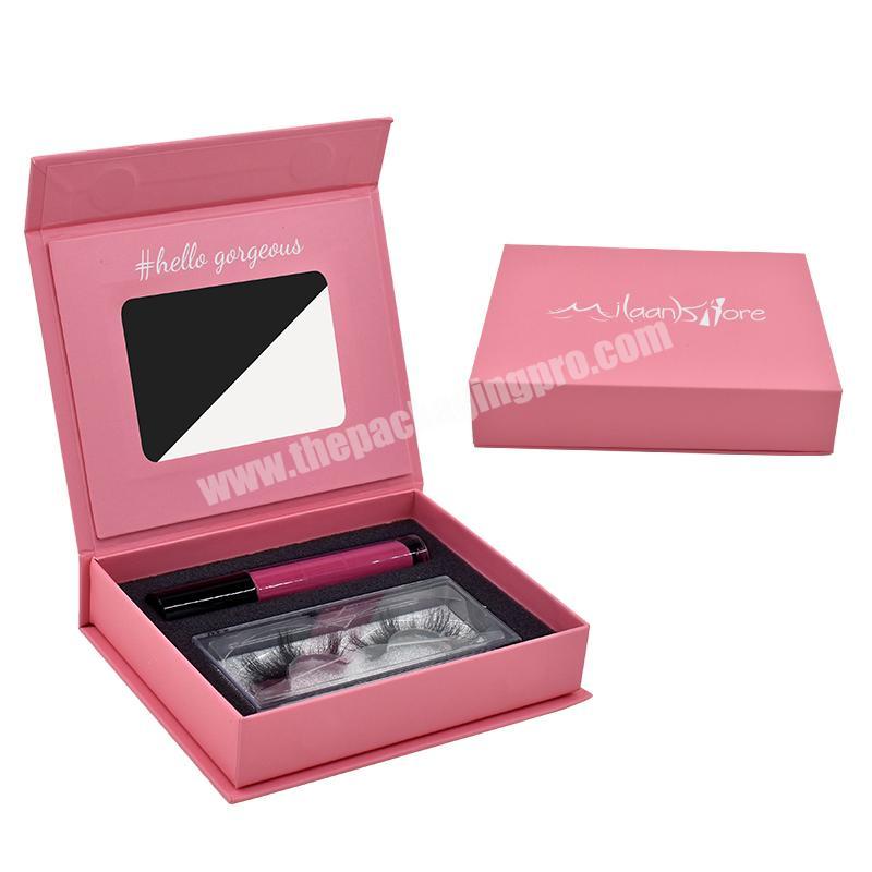 Custom Shape Style Lip Gloss Eyelashes Packaging Box Cosmetics Box Packaging Luxury Magnetic Gift Box