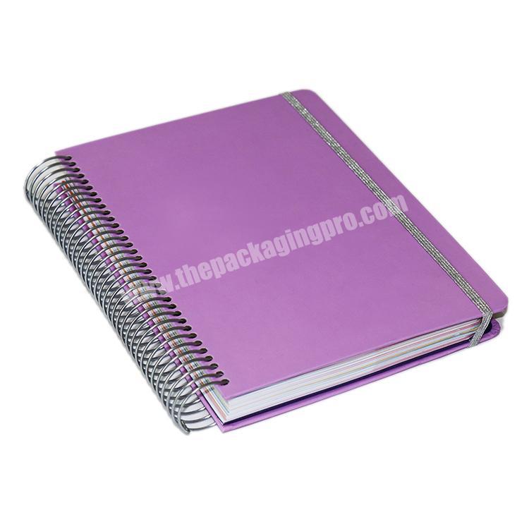 Custom college ruled spiral notebook planner printing 365 pages