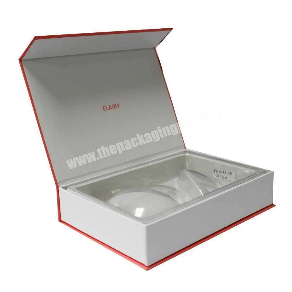Custom full printing magnetic flip top collapsible gift box cosmetic packaging box