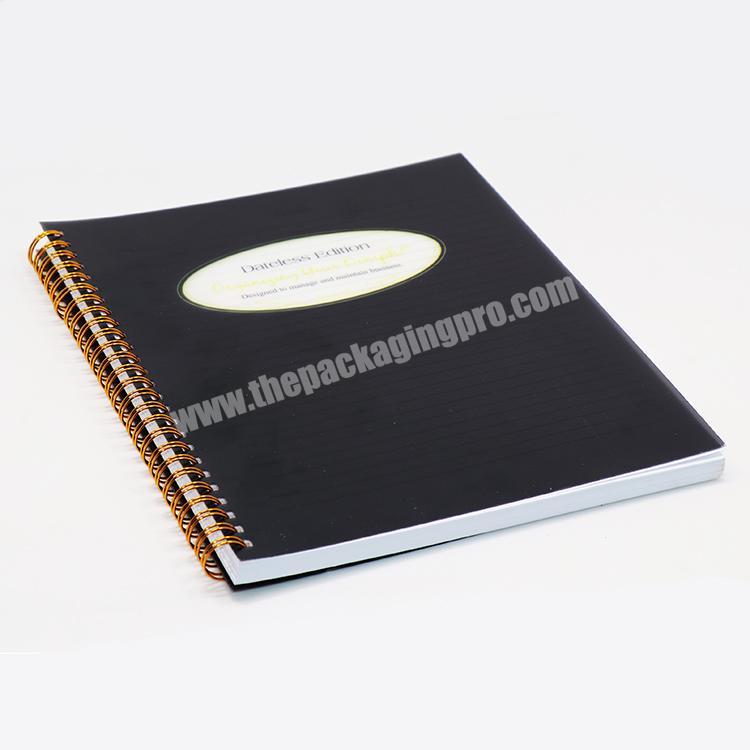 Custom premium small pocket double wire-o bound notebook with custom logo