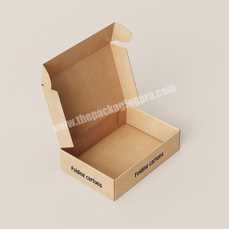 Custom printed logo recycled paper kraft shipping mailer box cardboard corrugated packaging mailer box box for dress printing