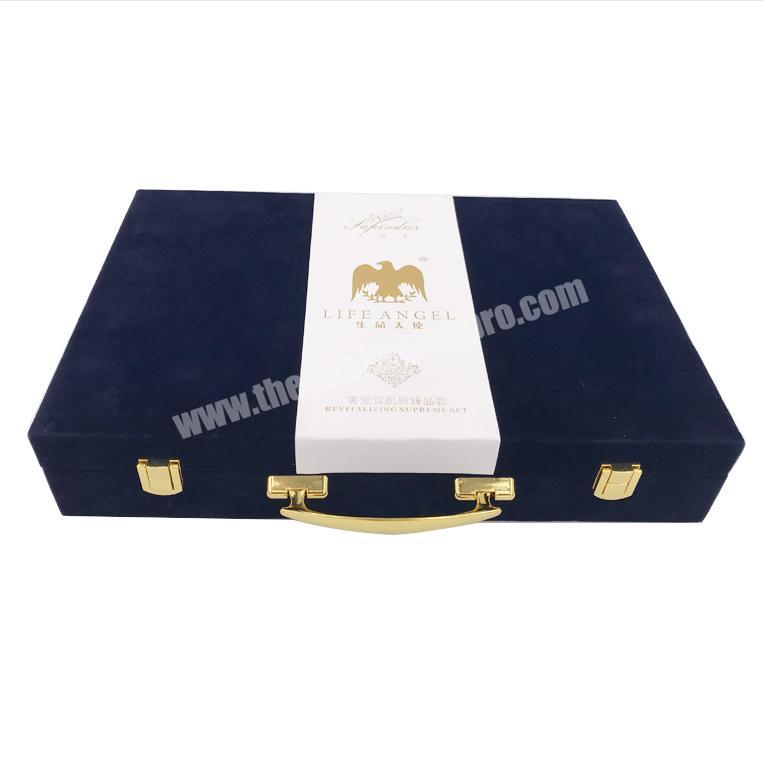 Custom wholesale box with velvet suitable for cosmetic packaging or gift packaging