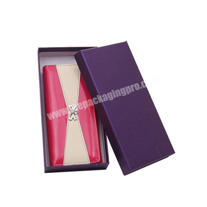 Customized Logo Branded Gift Box For Wallets Cardboard Box