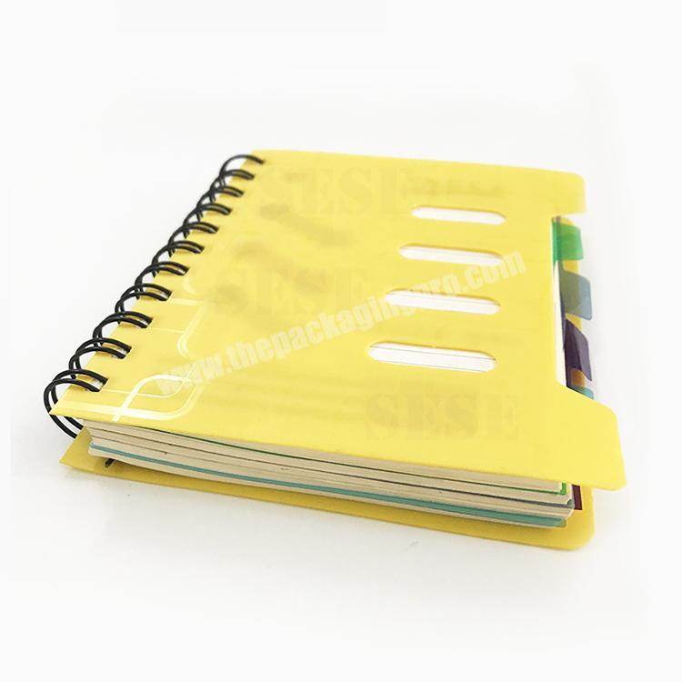 Customized Recycled Handmade Plastic Pp Cover Spiral Notebook