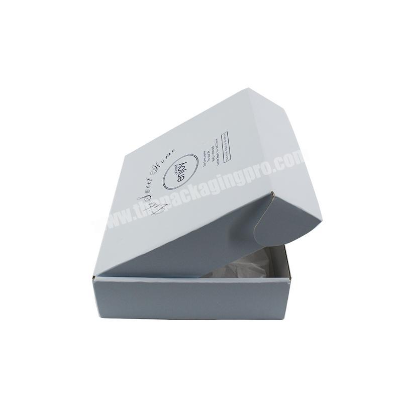 Customized logo Luxury Design paper inlay Corrugated Mailer Shipping Carton packaging Paper Box