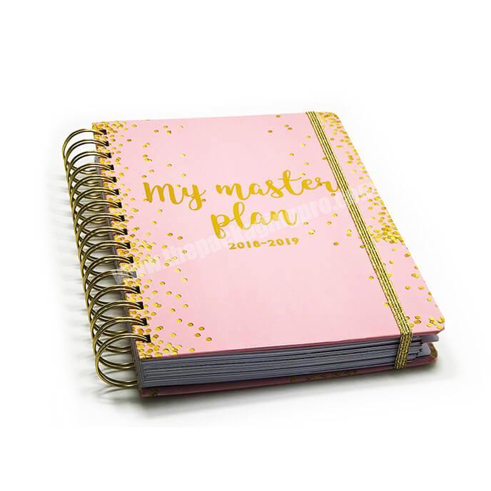 Customized order a5  weekly agenda diary planner printing logo