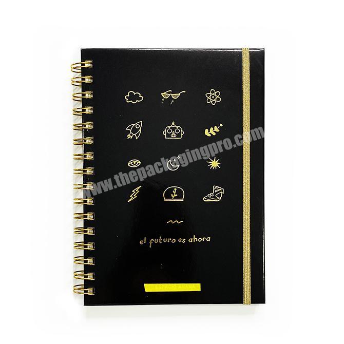Factory Custom Full Color Paper Hardcover Spiral Bound Note Book A5 Exercise Notebook Agenda Journal Planner Printing
