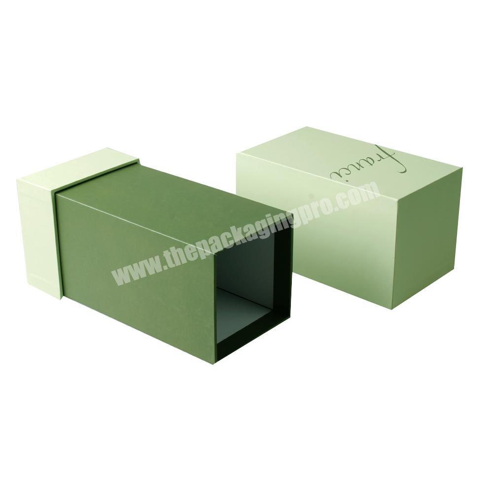 Factory direct recycled rigid cardboard paper gift luxury custom lid base candle packaging box