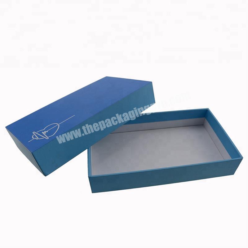Fancy Paper cover and tray carton Box With Silver Stamping packaging paper box