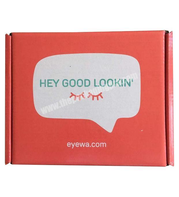 Fashion corrugated paper box for gift, customized logo packaging