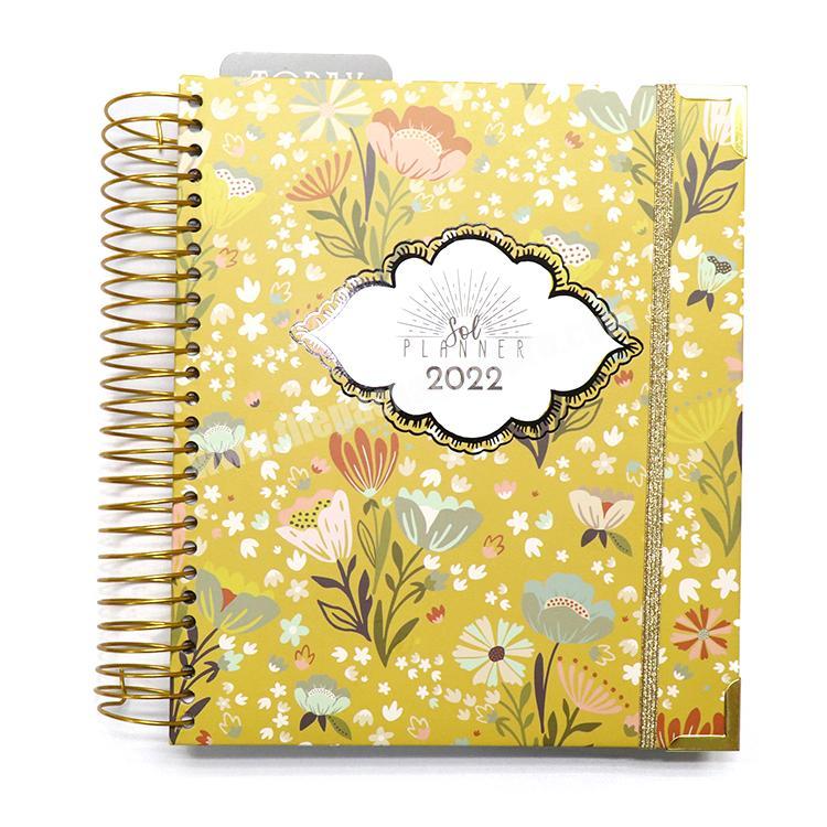 Free Sample Custom Your 2022 2023 Hardcover A5 Life Journal Notebook Printed Diary Planner