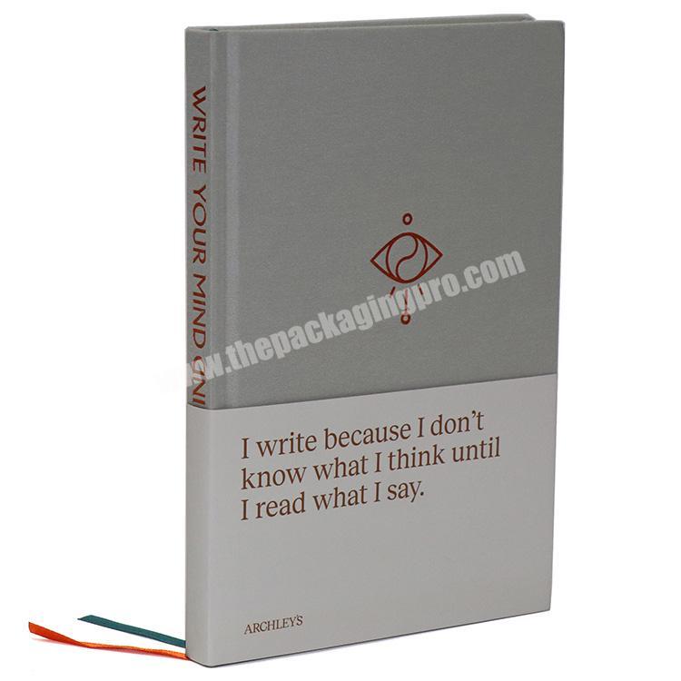 Free Sample custom fabric hardcover notebookjournalweekly journal planner printing