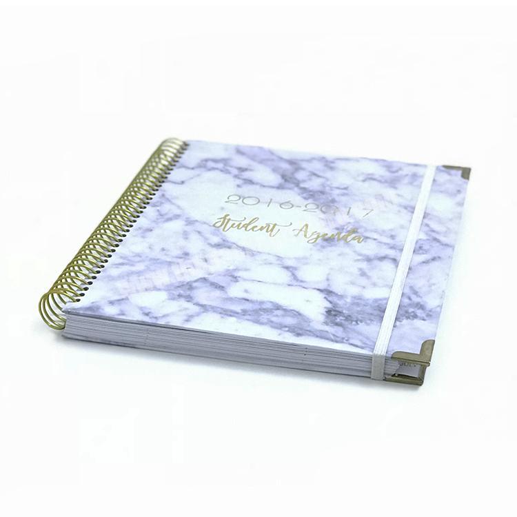 Hardback diary cover notebook weekly planner printing