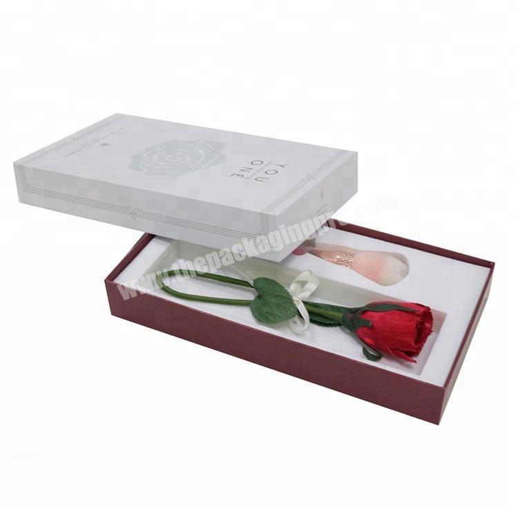 High quality luxury custom design colorful flower paper gift packaging  box