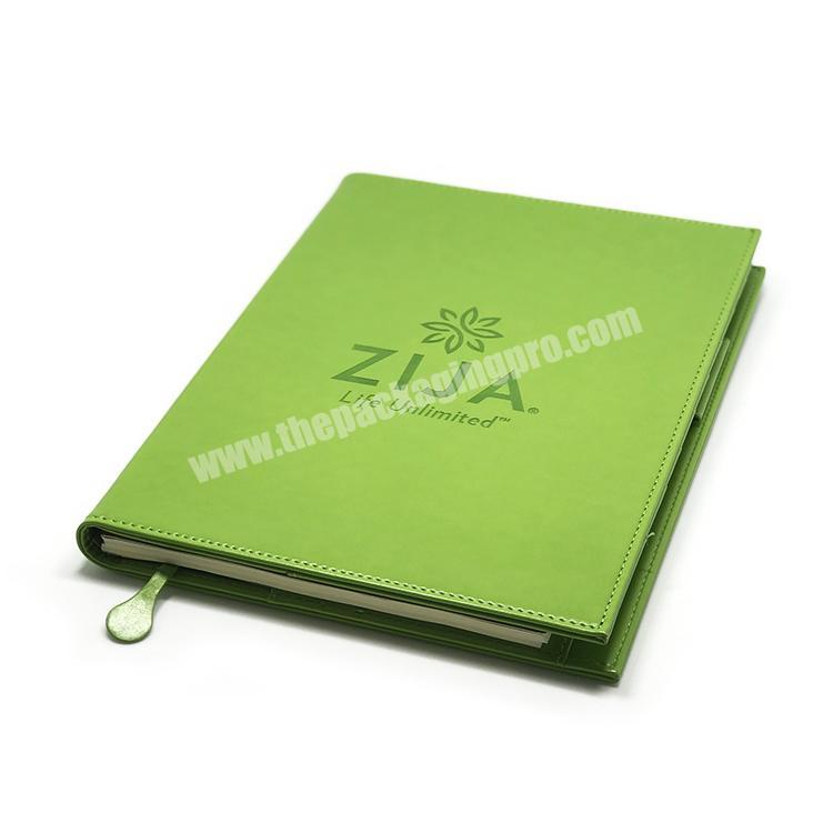 Leather cover note book leather bound notebook diary printing