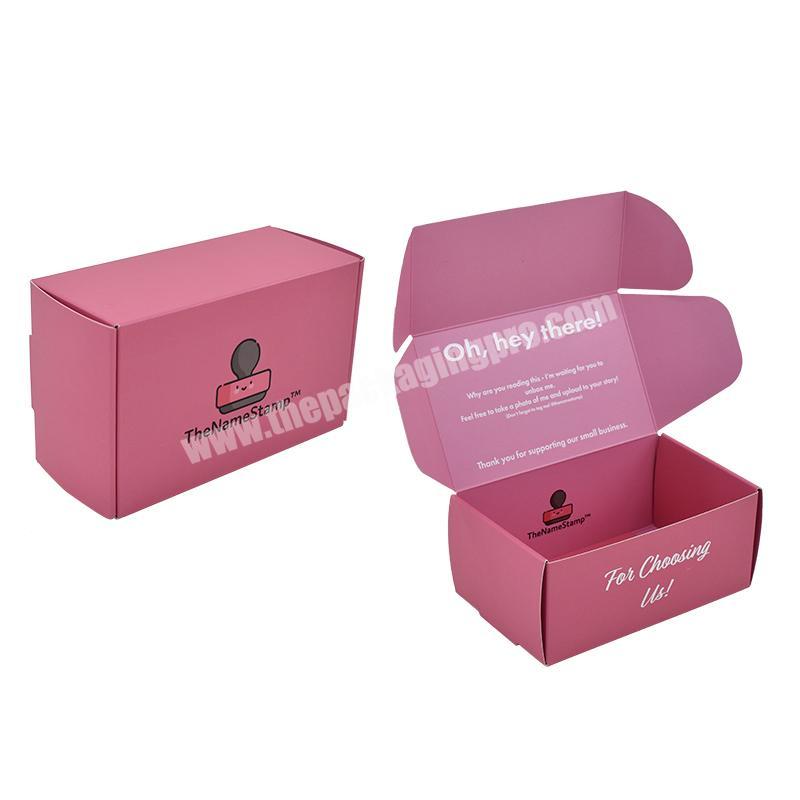 Luxury New design custom Brand color printed cardboard folding corrugated shipping clothing packaging box