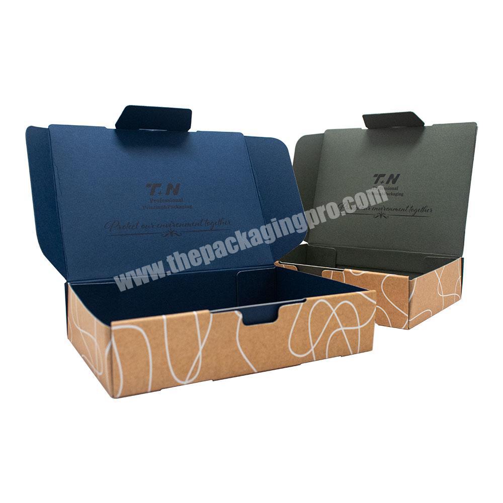 Modern Style Custom Folding Logo Eco Friendly Packaging Shipping Packaging Card Gift Wrap box for Clothing