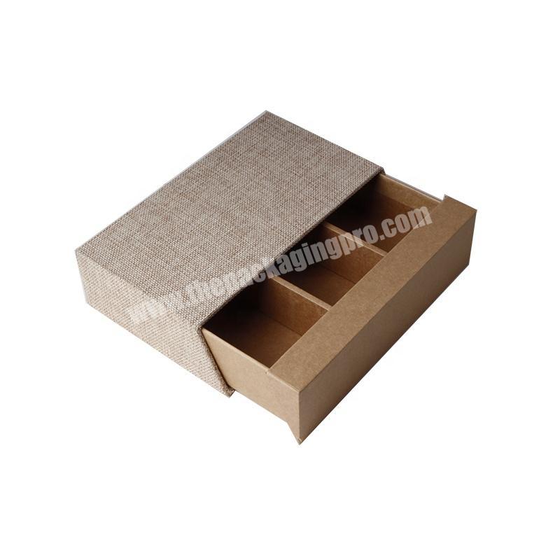 New Customized Luxury Sliding Christmas Candy Gift Packaging Paper Cardboard Drawer Shaped Fancy Chocolate Box