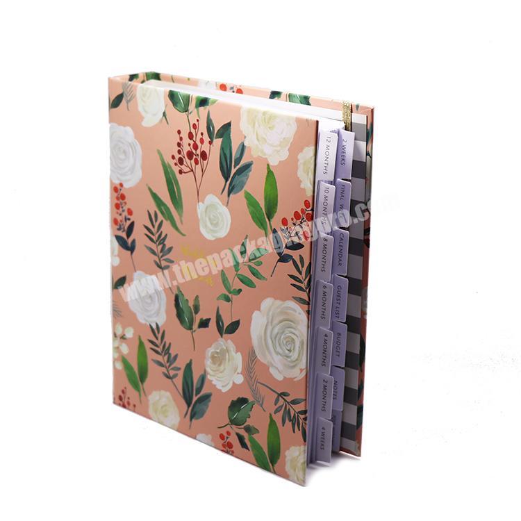 OEM school stationary  customized print agenda notebook planners