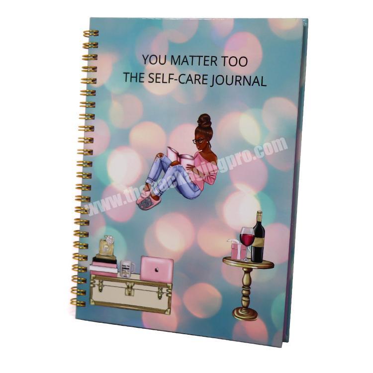 Personalized Custom Logo Printed Self Care Planner Journal