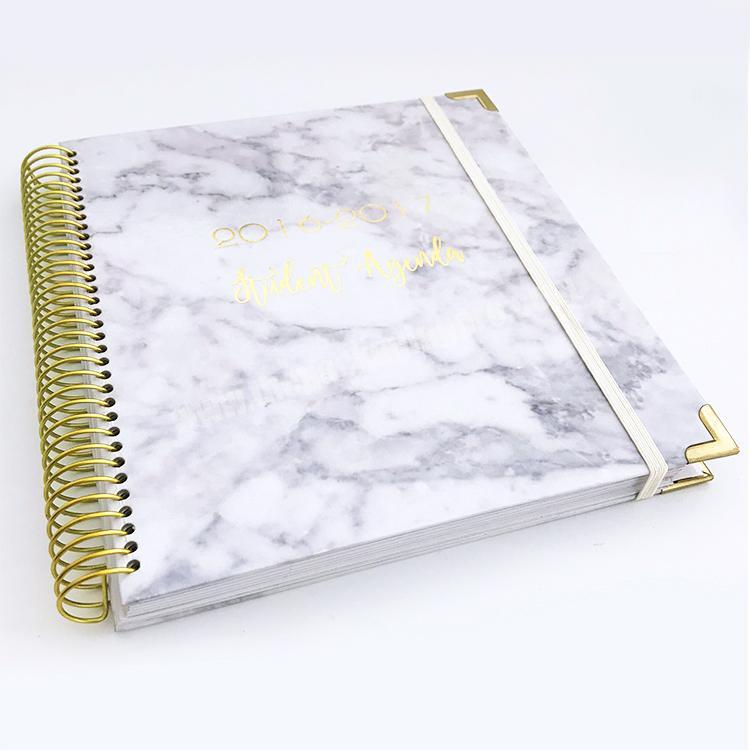 Promotion Luxury Colorful Marble Office Diary Organiser Custom