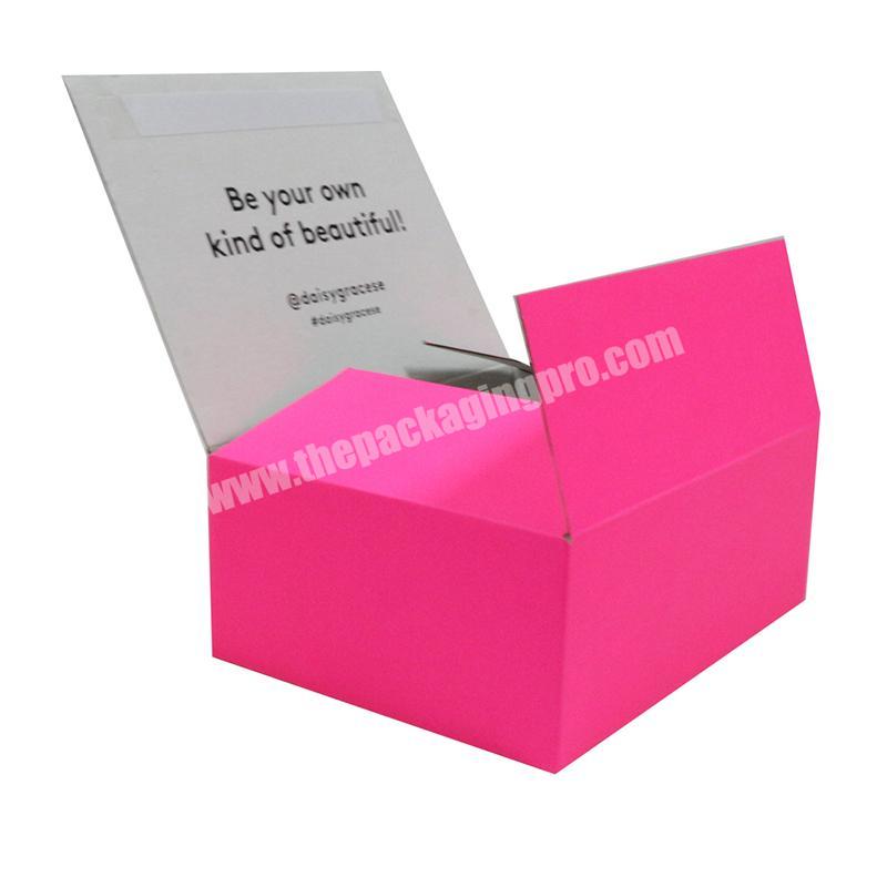 Recycled Shipping Mailer Box Custom Printed Corrugated Cardboard Gift Mailer Box