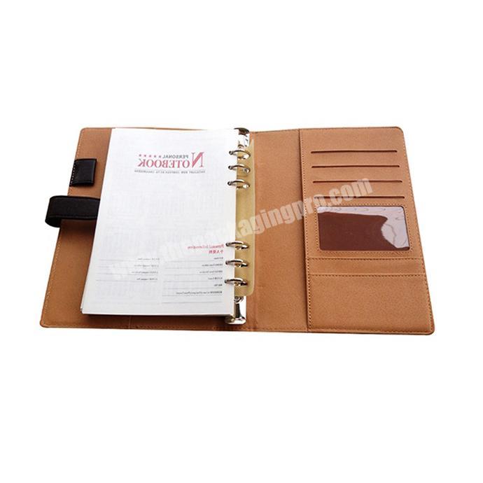 Spiral Bound Leather year journal custom travelers notebook logo