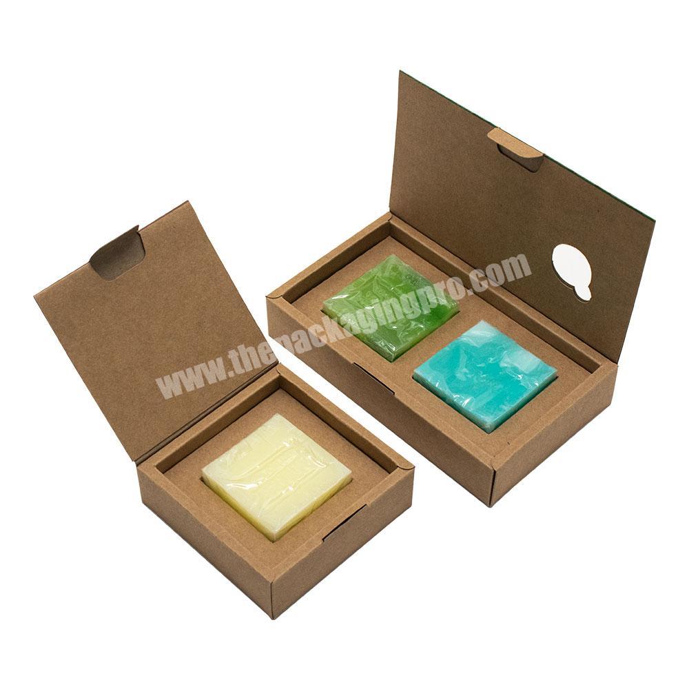 Virgin pulp Paper Printed Logo Biodegradable Packaging Custom Soap Boxes