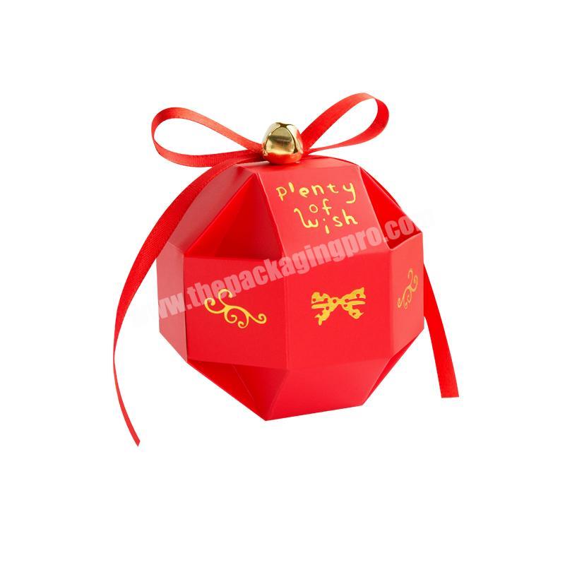 White Paper Small Candy Gift Packaging Wedding Candy Box Ball Shape