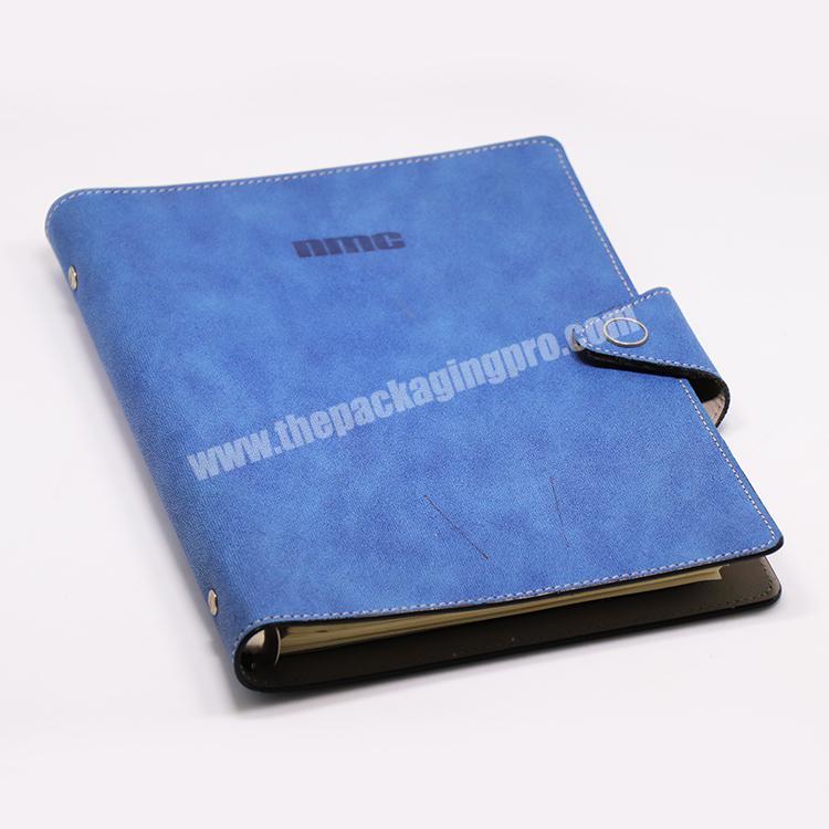 Wholesale  2020 custom a6 a5 5 subject notebook planner pu leather with logo printing