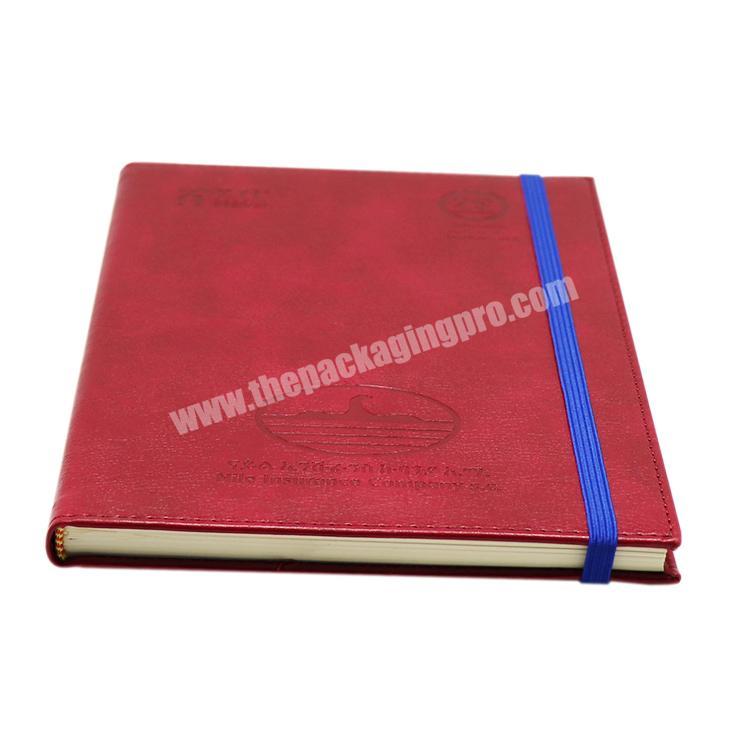Wholesale Custom Promotional Custom Leather Diary Business Writing Notebook Print