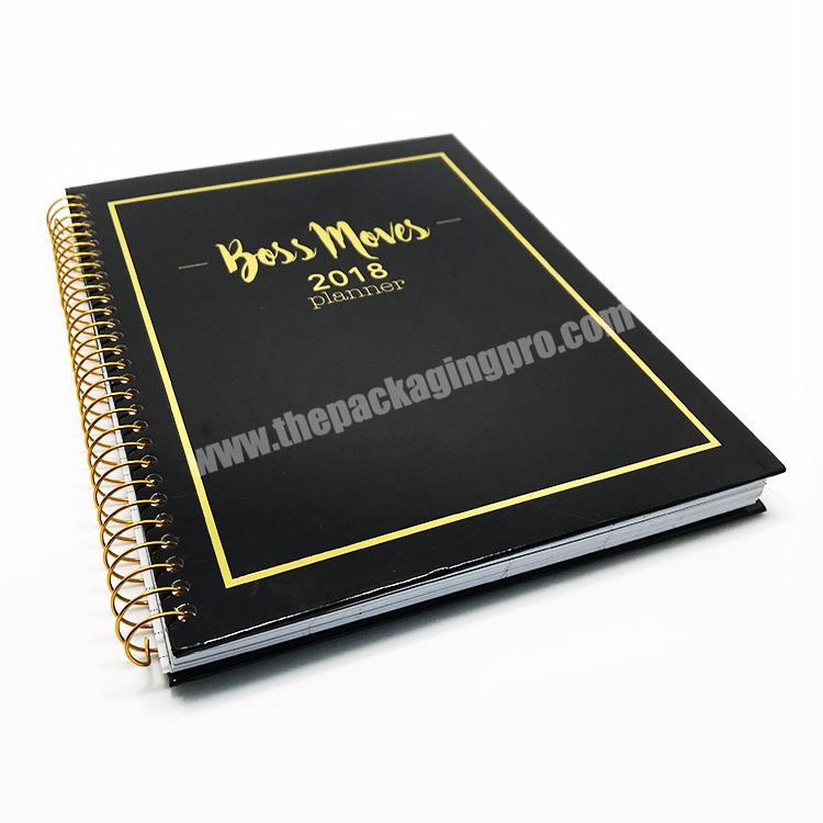 Wholesale Custom Spiral Bound Daily Monthly Wedding Agenda Journal Planner Cover Organizer And Notebooks Printing