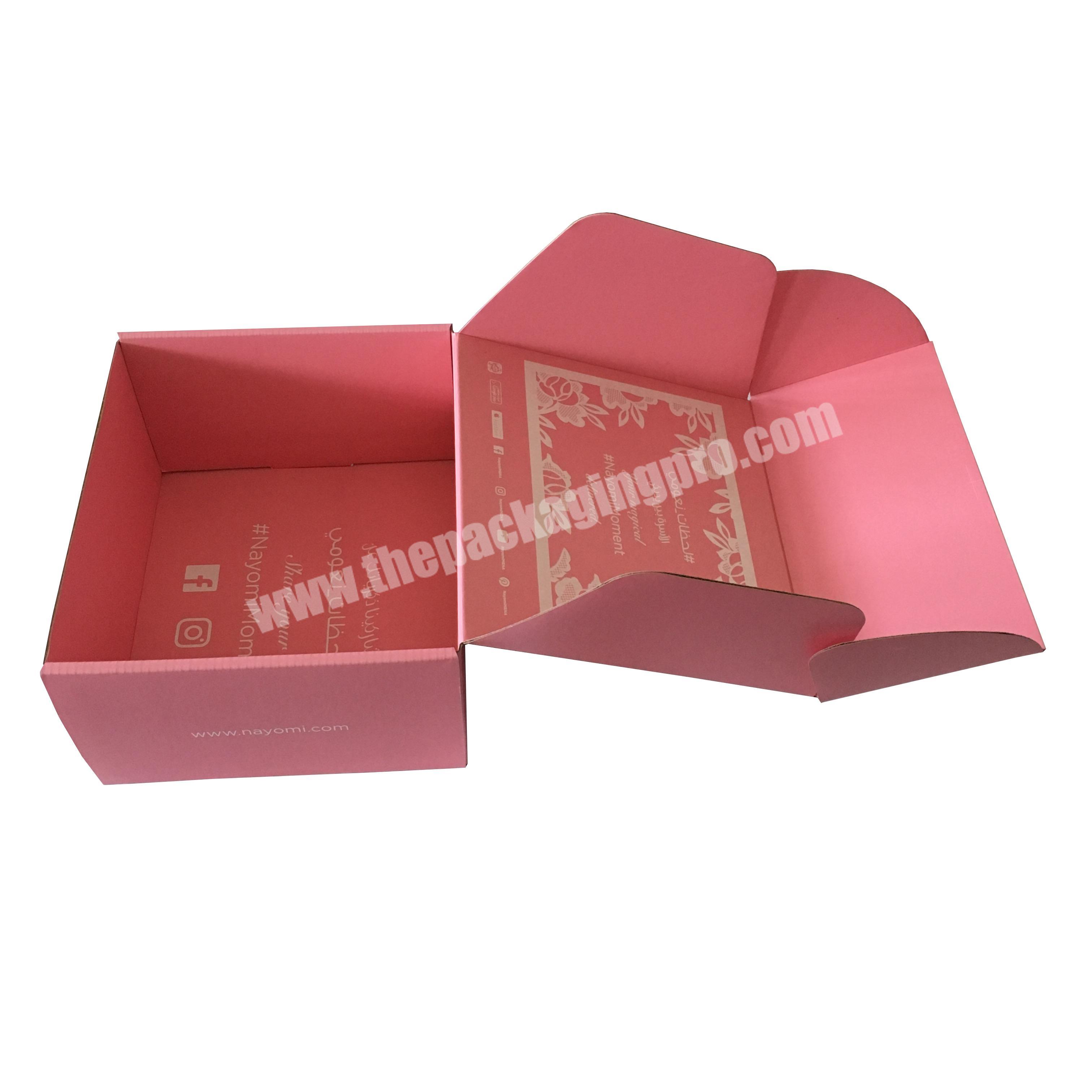 Wholesale custom cosmetic packaging  boxes corrugated paper boxes