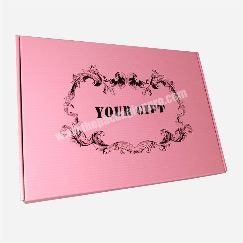 Wholesale customized folded corrugated gift box for packing clamshell gift box