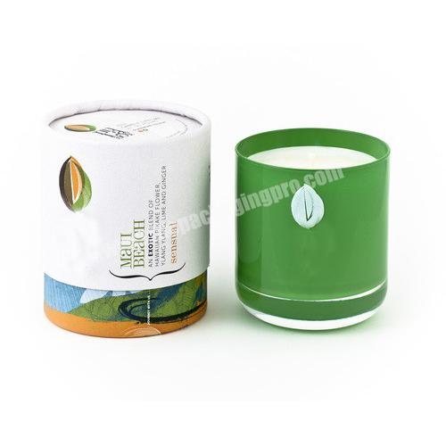 Wholesale with custom logo luxury scented candle jar box paper candle box packaging