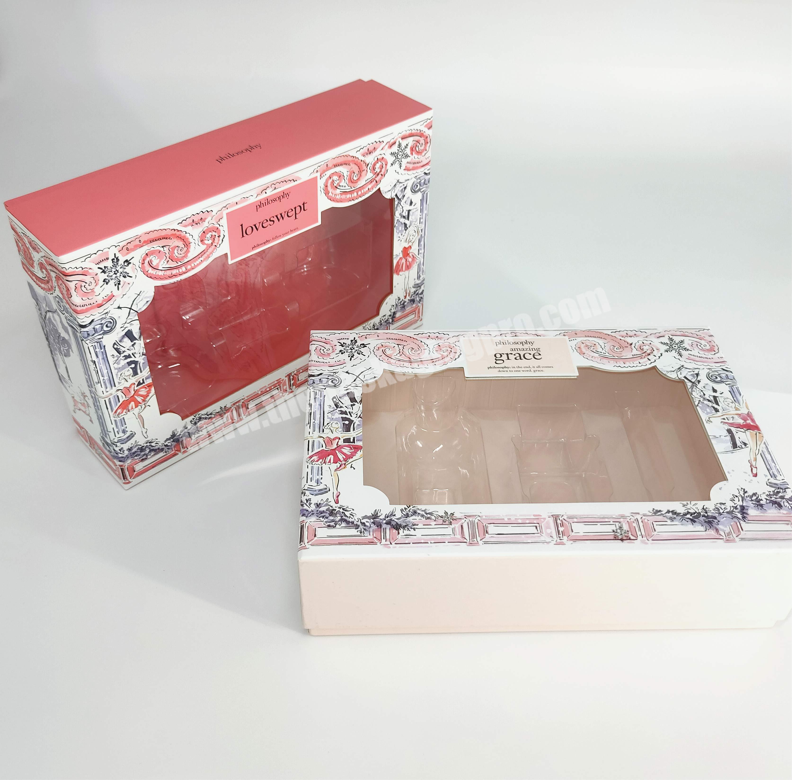 cosmetic paper gift set  box makeup  packaging cosmetic makeup packaging