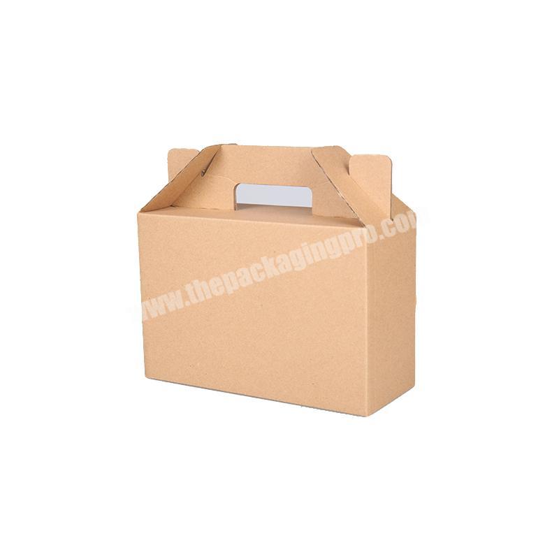 hot selling customized cardboard box for food like fruit and vegetables with handle easily packing