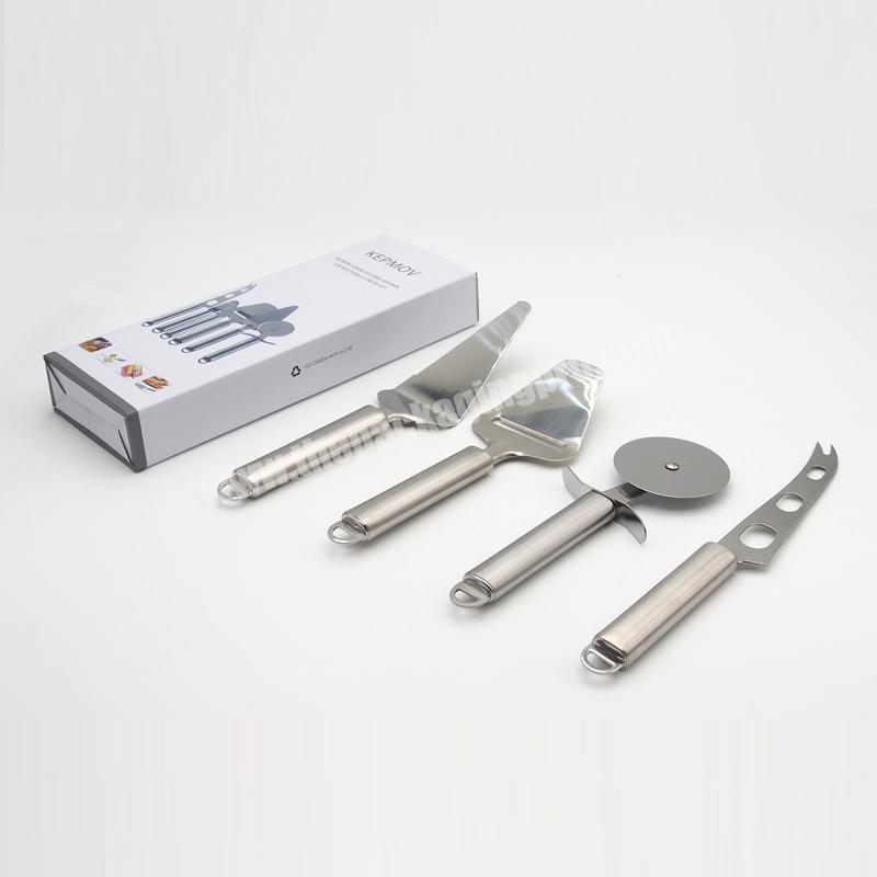 white cardboard product package box tool box for knife and other tool