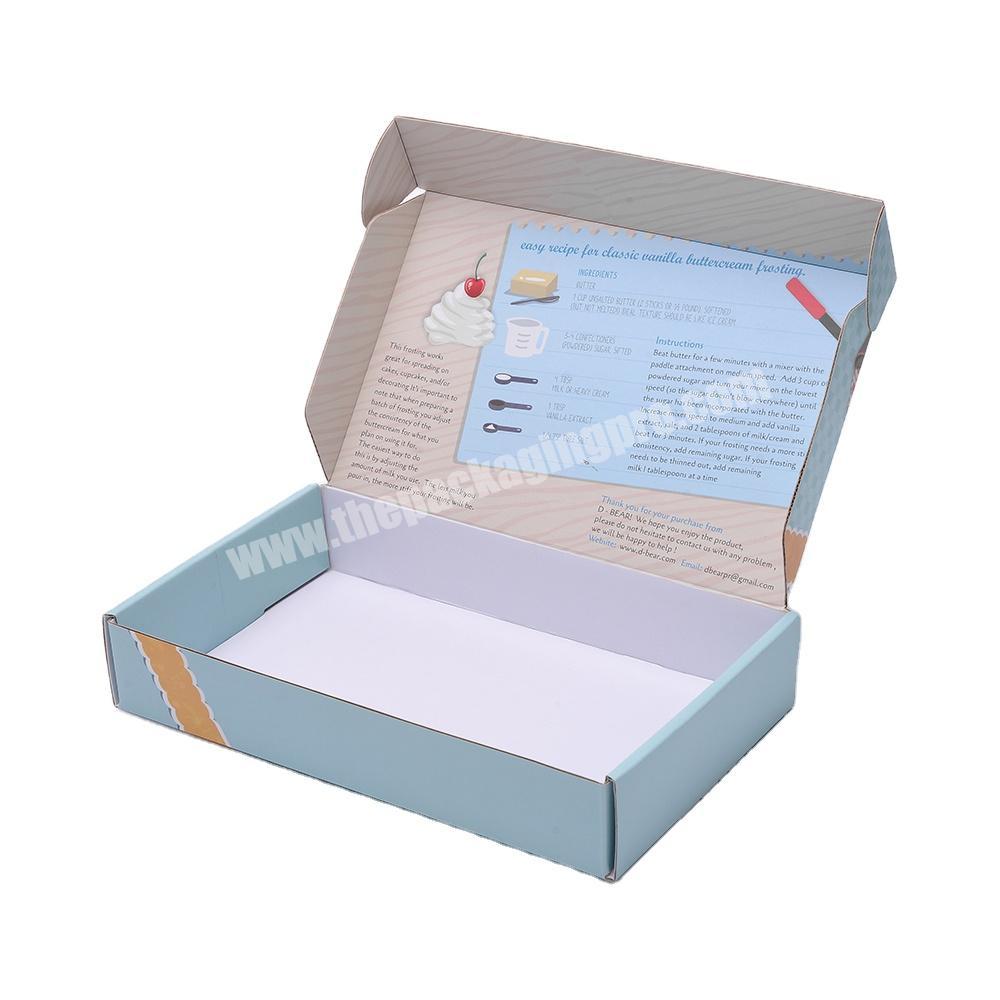 Accept Custom Beautiful Color Printed Apparel Food Paper Corrugated Packaging Box