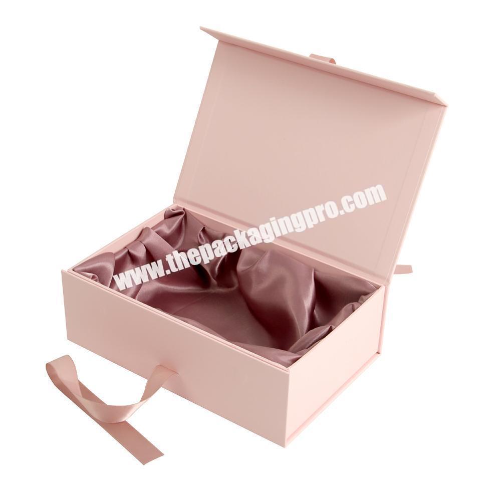 Toys Packaging Paper Boxes with Satin Luxury Gift Boxes with Ribbon And Magnet box