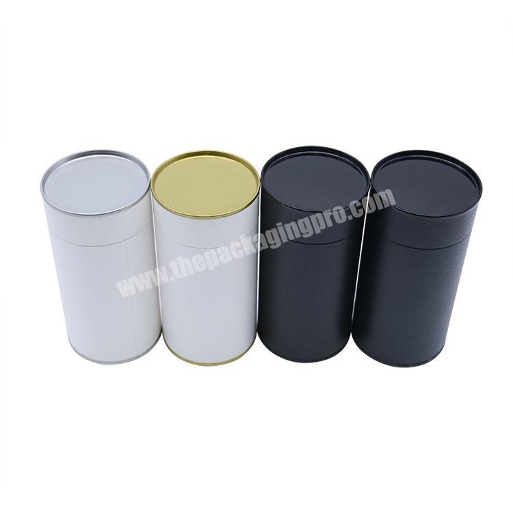 Wholesale Black White Red Small Paper Tube Packaging Elegant Gift Round Paper Box With Lid