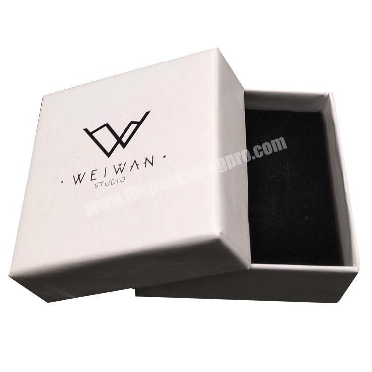 Black debossed logo bracelet  paper box gift box packaging box