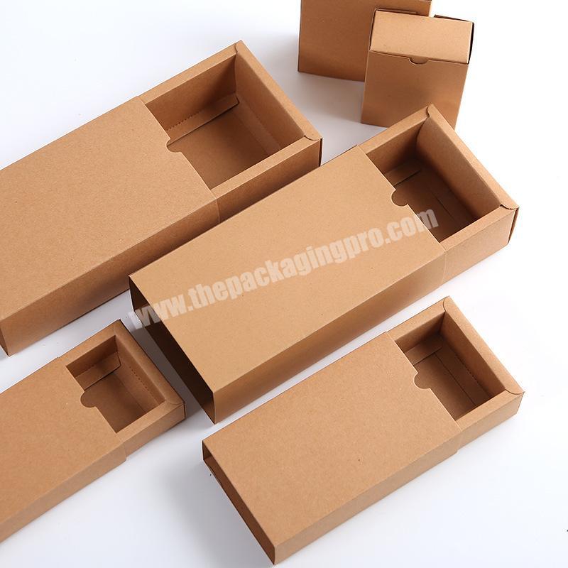 Cheaper recycle Small brown kraft Matchbox Soap Sleeve box packaging paper box gift box