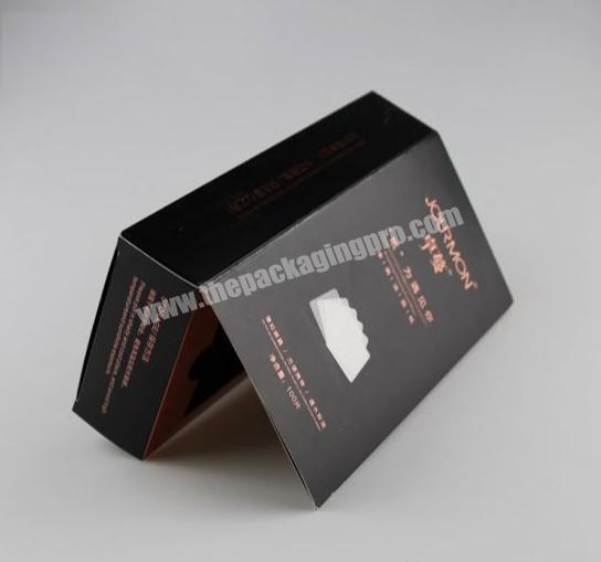 China Factory High Quality Printable Custom Bookend Box with  Window