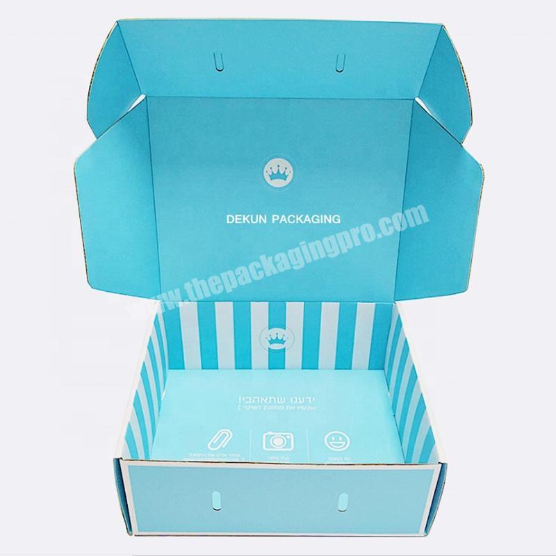 personalize Corrugated Paper Box Shipping Mailer Boxes Custom Logo Printed Durable Apparel Packaging boxes manufacturer