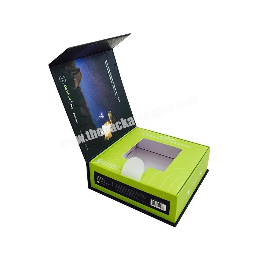 Custom Cardboard Electronic USB Mobile Charger Packaging Box Magnet Closure